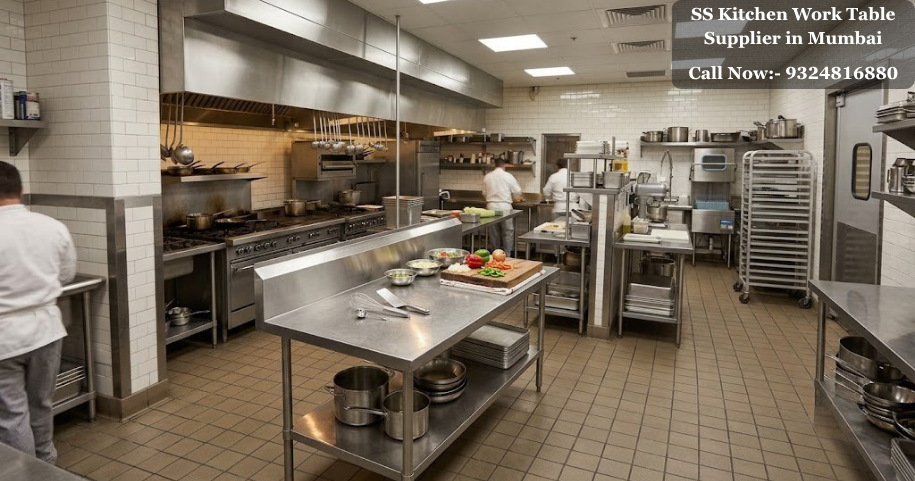 SS Kitchen Work Table Supplier in Mumbai